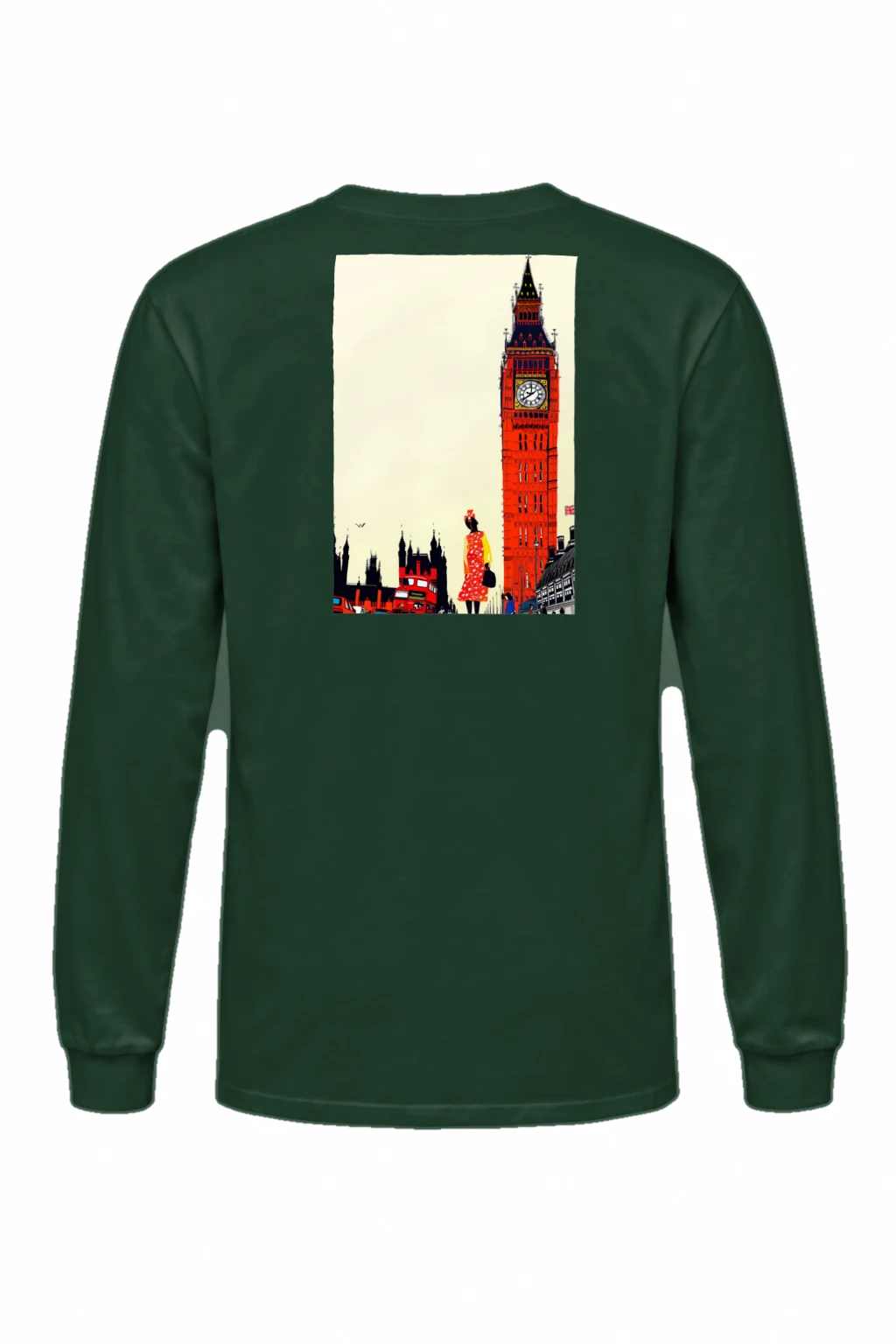 "London Transit Sketch" Unisex Longsleeve T-shirt | Gildan 2400
