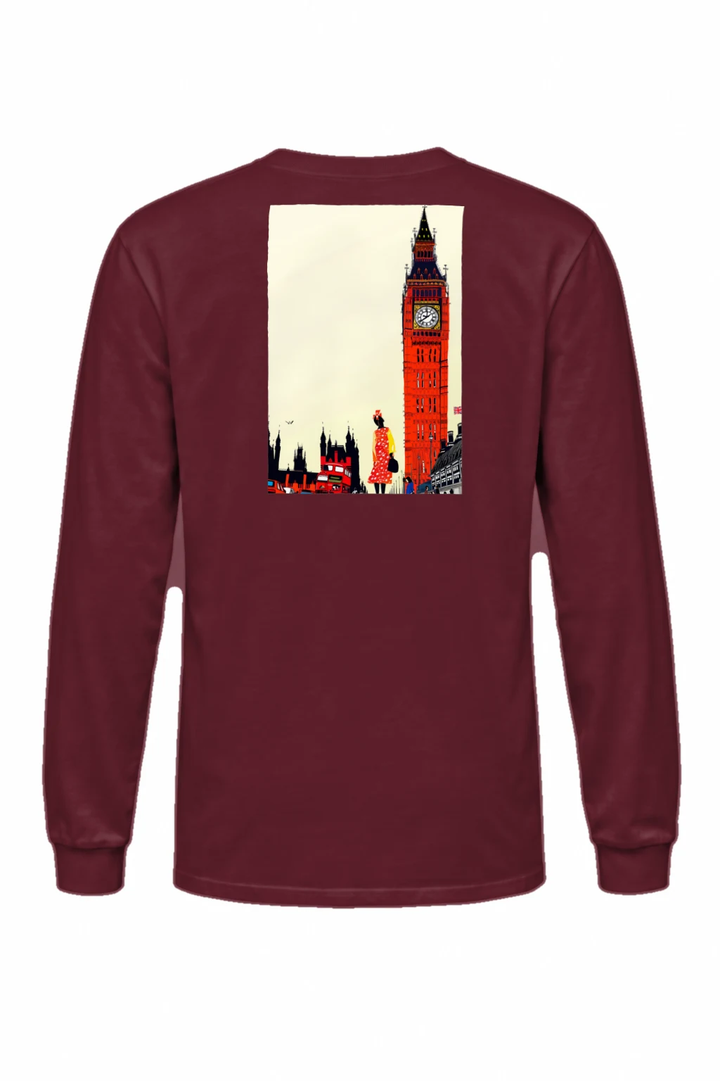 "London Transit Sketch" Unisex Longsleeve T-shirt | Gildan 2400