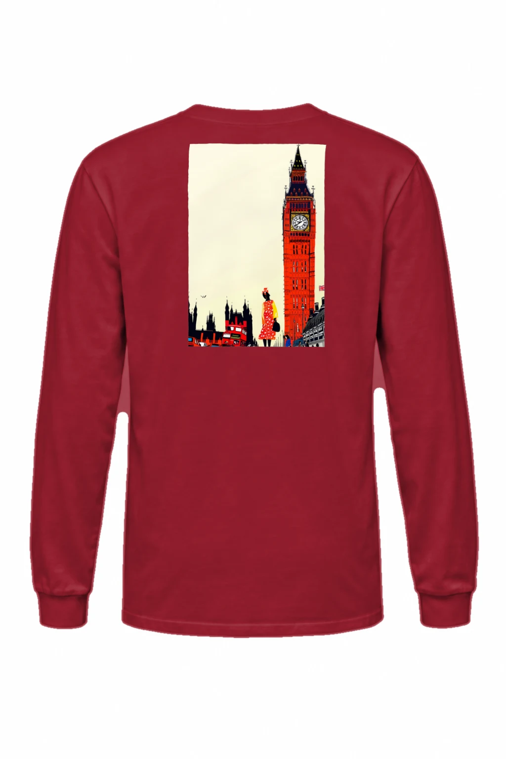 "London Transit Sketch" Unisex Longsleeve T-shirt | Gildan 2400