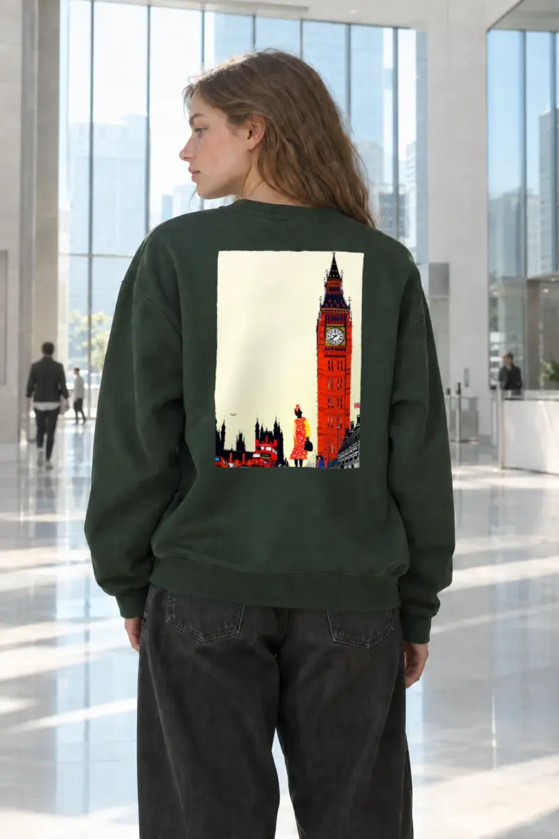 “London Transit Story” Heavy Blend Unisex Crewneck Sweatshirt | Gildan 18000