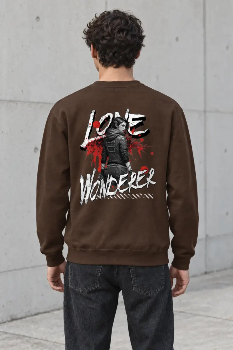 "Lone Wolf" Heavy Blend Unisex Crewneck Sweatshirt | Gildan 18000