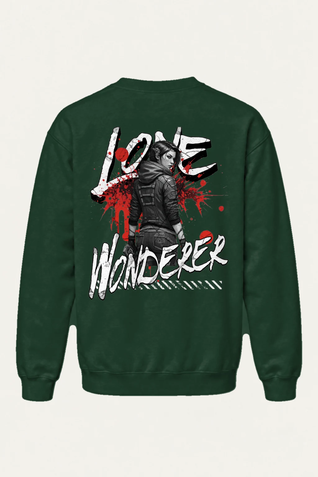 "Lone Wolf" Heavy Blend Unisex Crewneck Sweatshirt | Gildan 18000