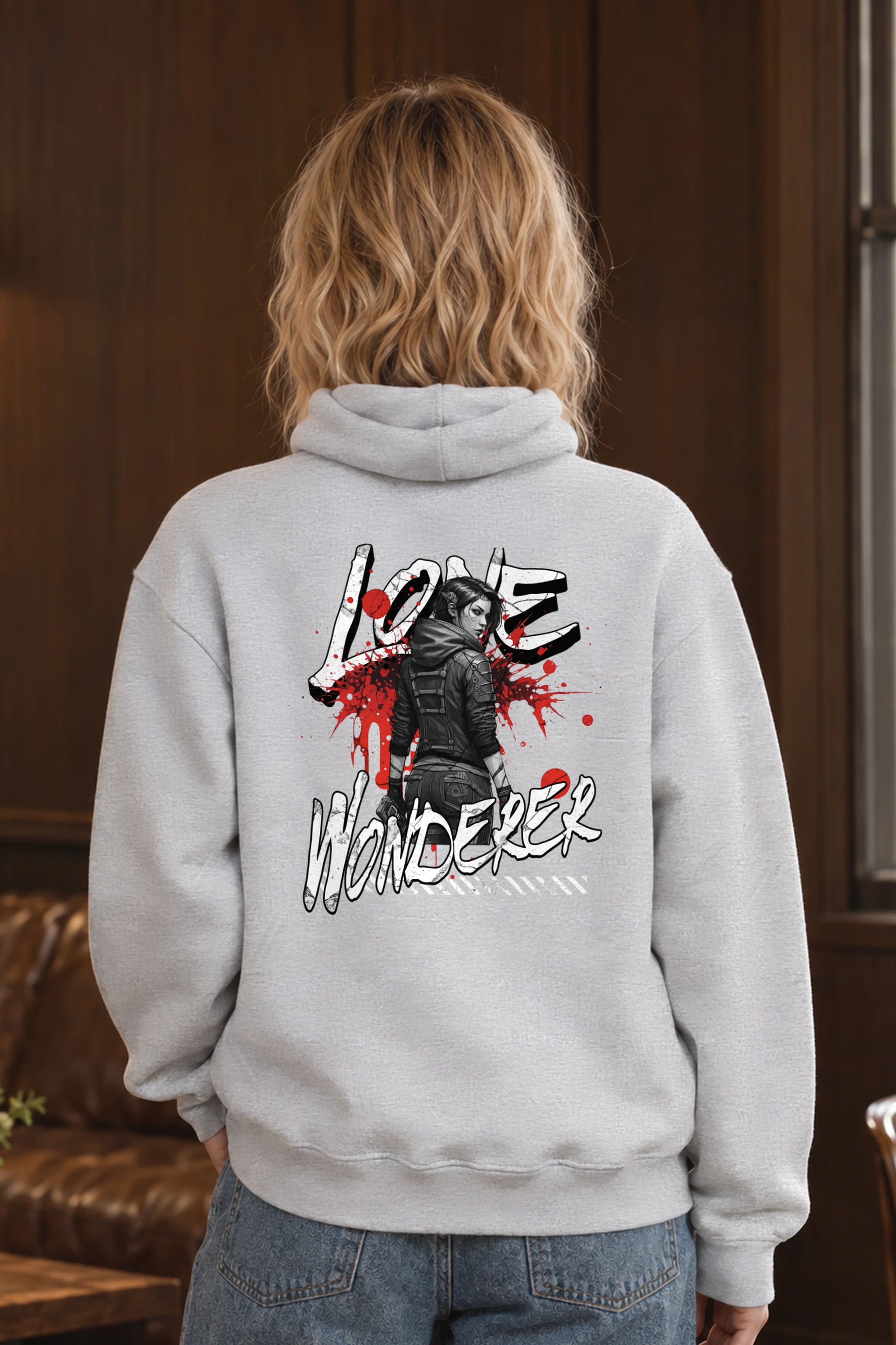 "Lone Wonderer" 1 Pullover Hoodie