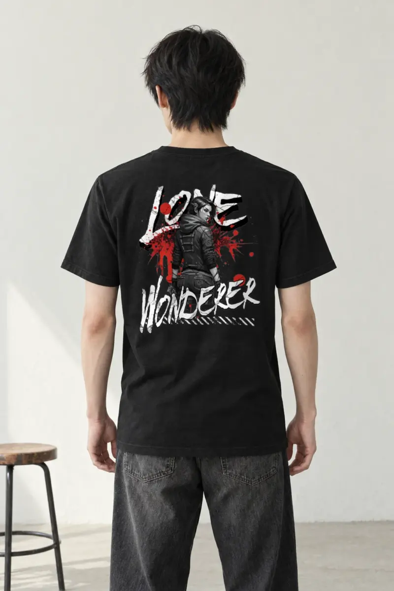 "Lone Wonderer" Heavyweight Unisex Crewneck T-shirt | Gildan 5000