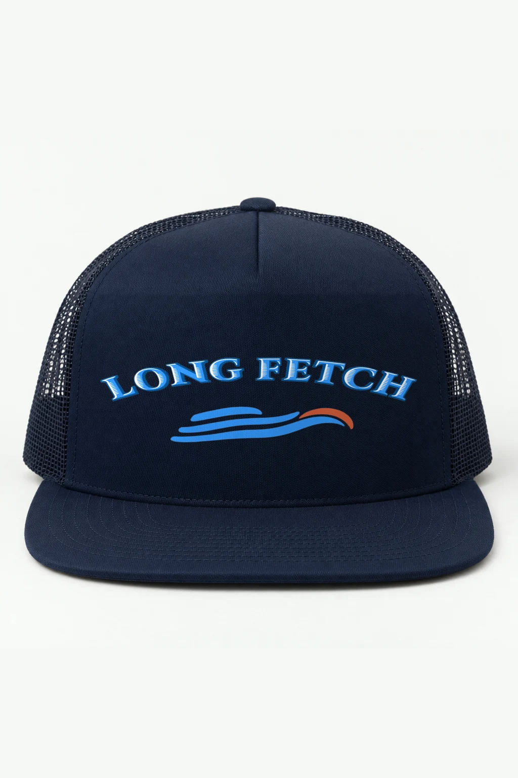 "Long Fetch" Retro Trucker Cap · Embroidered