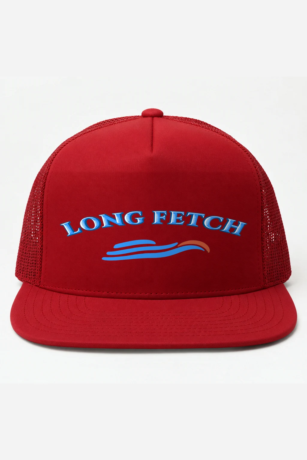 "Long Fetch" Retro Trucker Cap · Embroidered