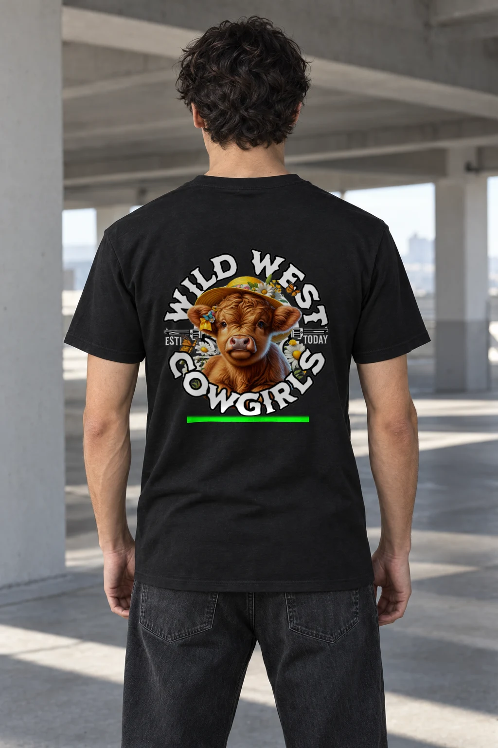 "Long Live Cowgirls" Heavyweight Unisex Crewneck T-shirt | Gildan 5000