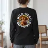"Flower Hat Highland Calf" Unisex Longsleeve T-shirt | Gildan 2400
