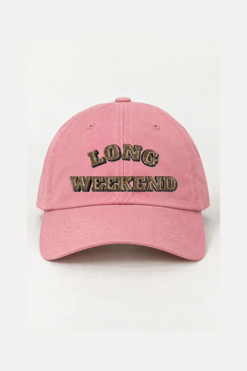 "Long Weekend" Classic Dad Hat · Embroidered | Yupoong 6245CM
