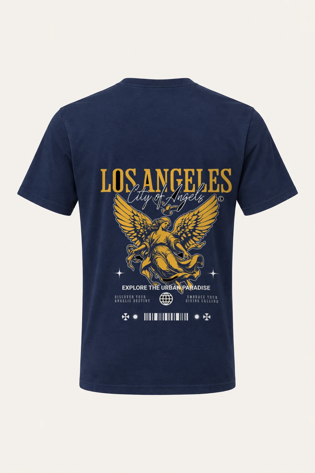 "Los Angeles Phoenix" Heavyweight Unisex Crewneck T-shirt | Gildan 5000