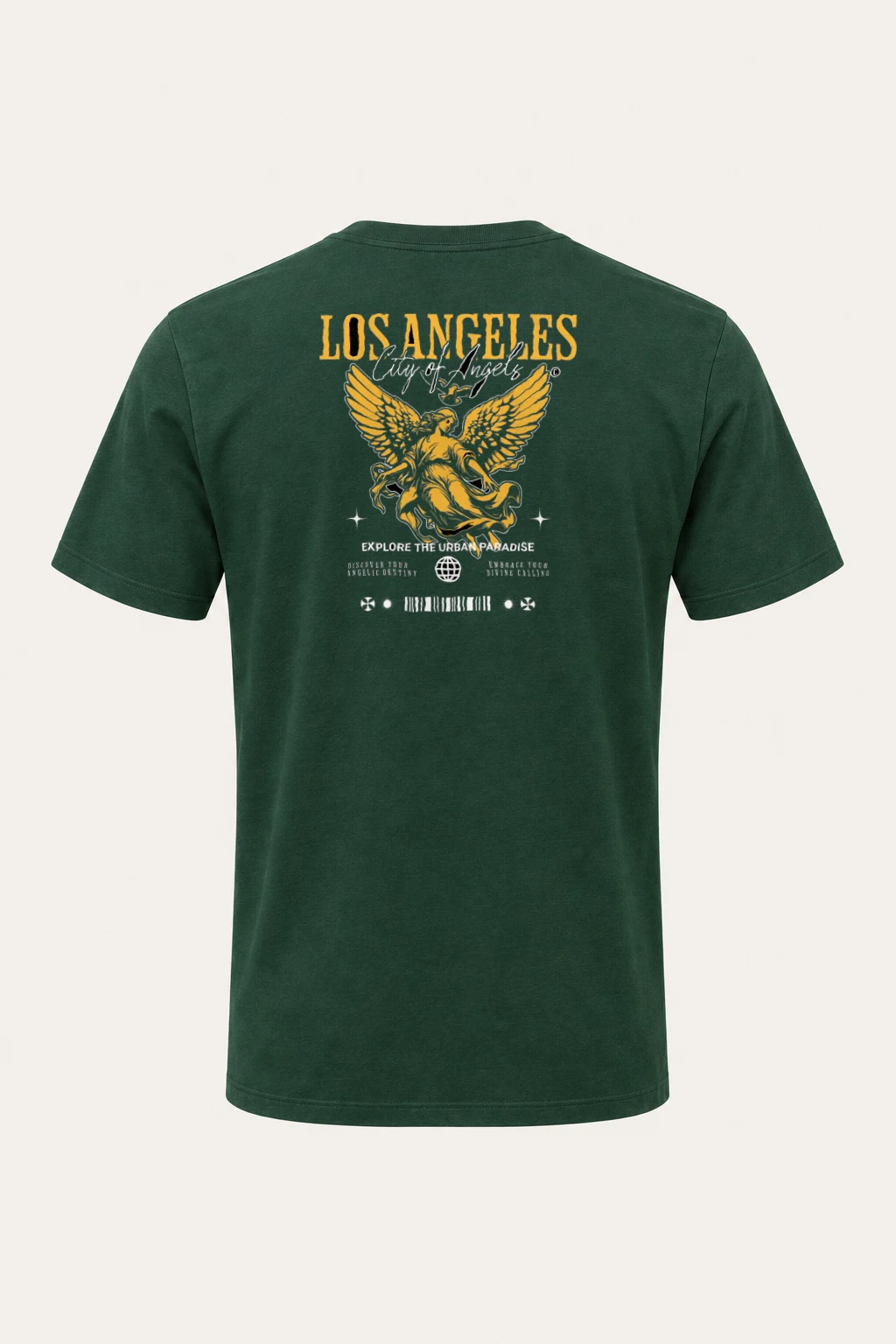 "Los Angeles Phoenix" Heavyweight Unisex Crewneck T-shirt | Gildan 5000