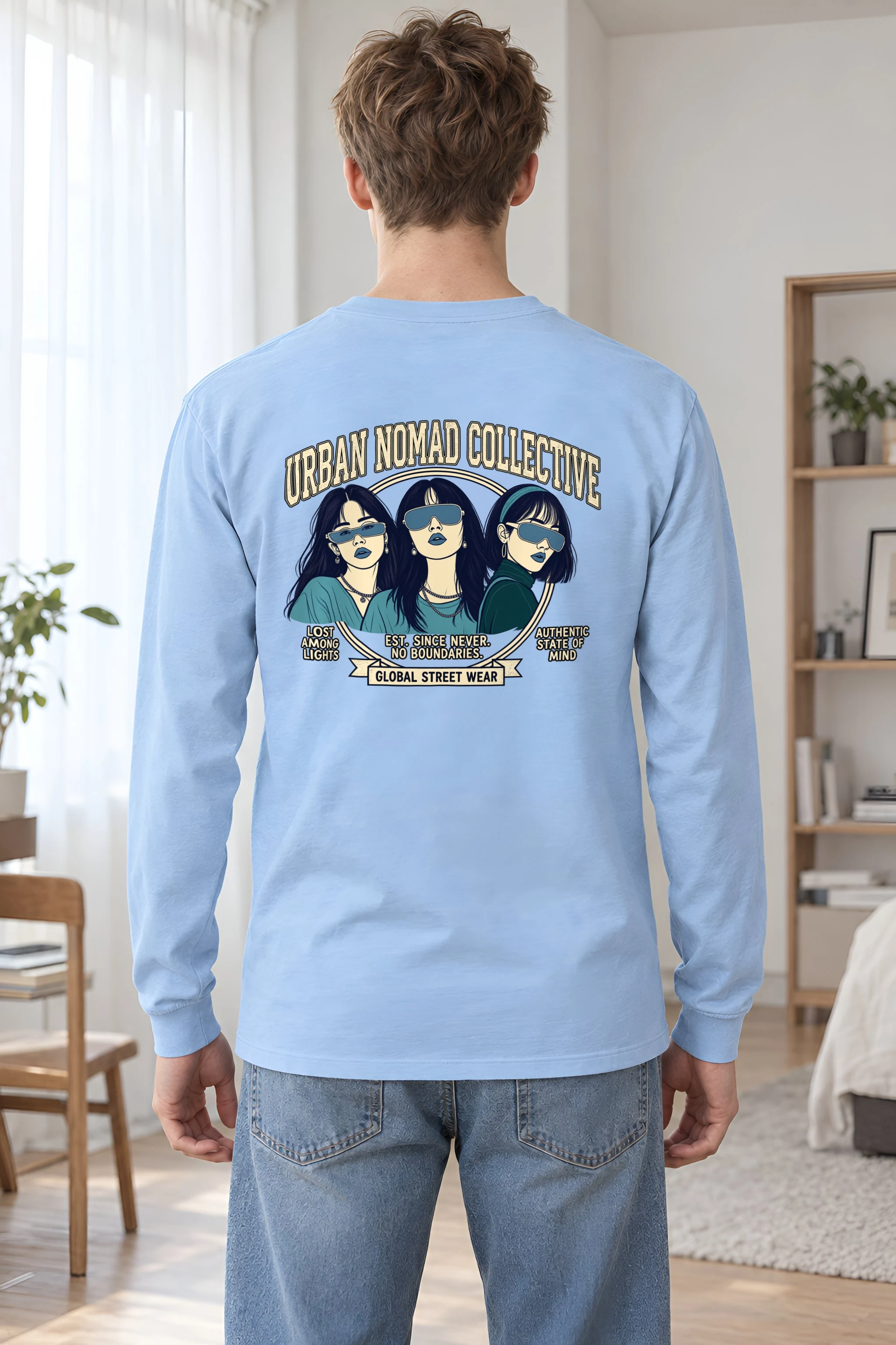 "Lost Among Lights" Unisex Longsleeve T-shirt