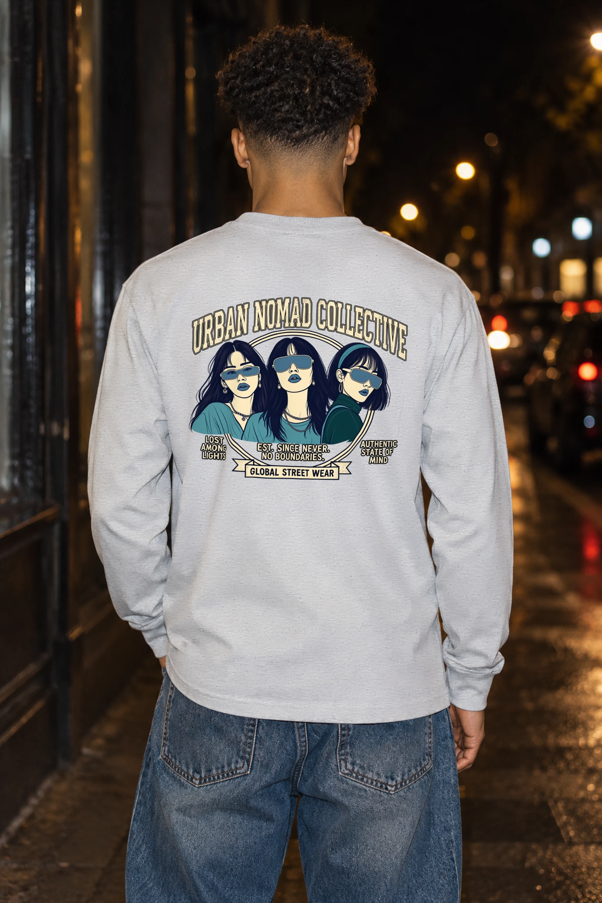 "Lost Among Lights" Unisex Longsleeve T-shirt