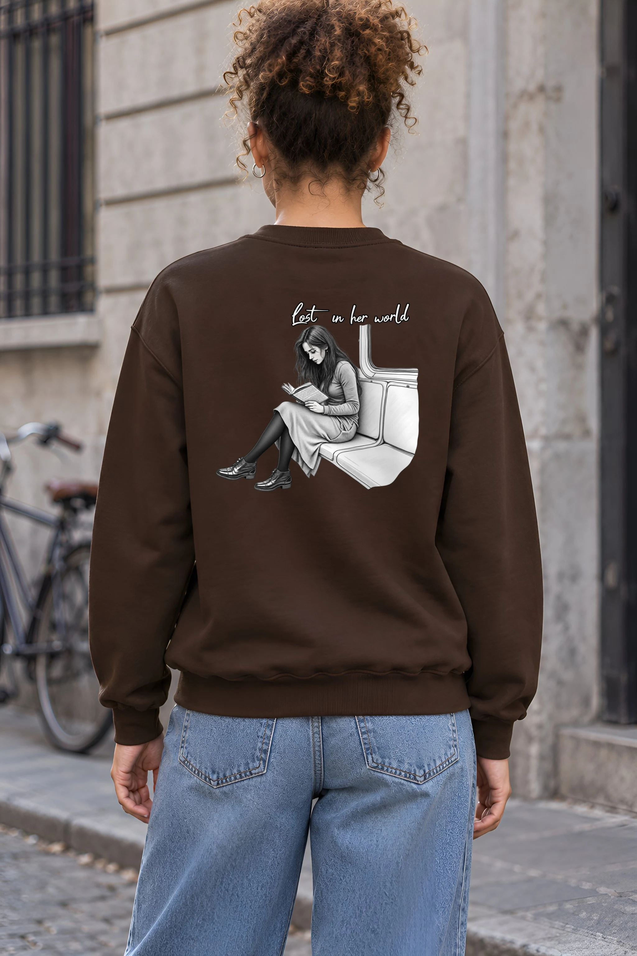 "Lost In Her World" 1 Crewneck Sweatshirt