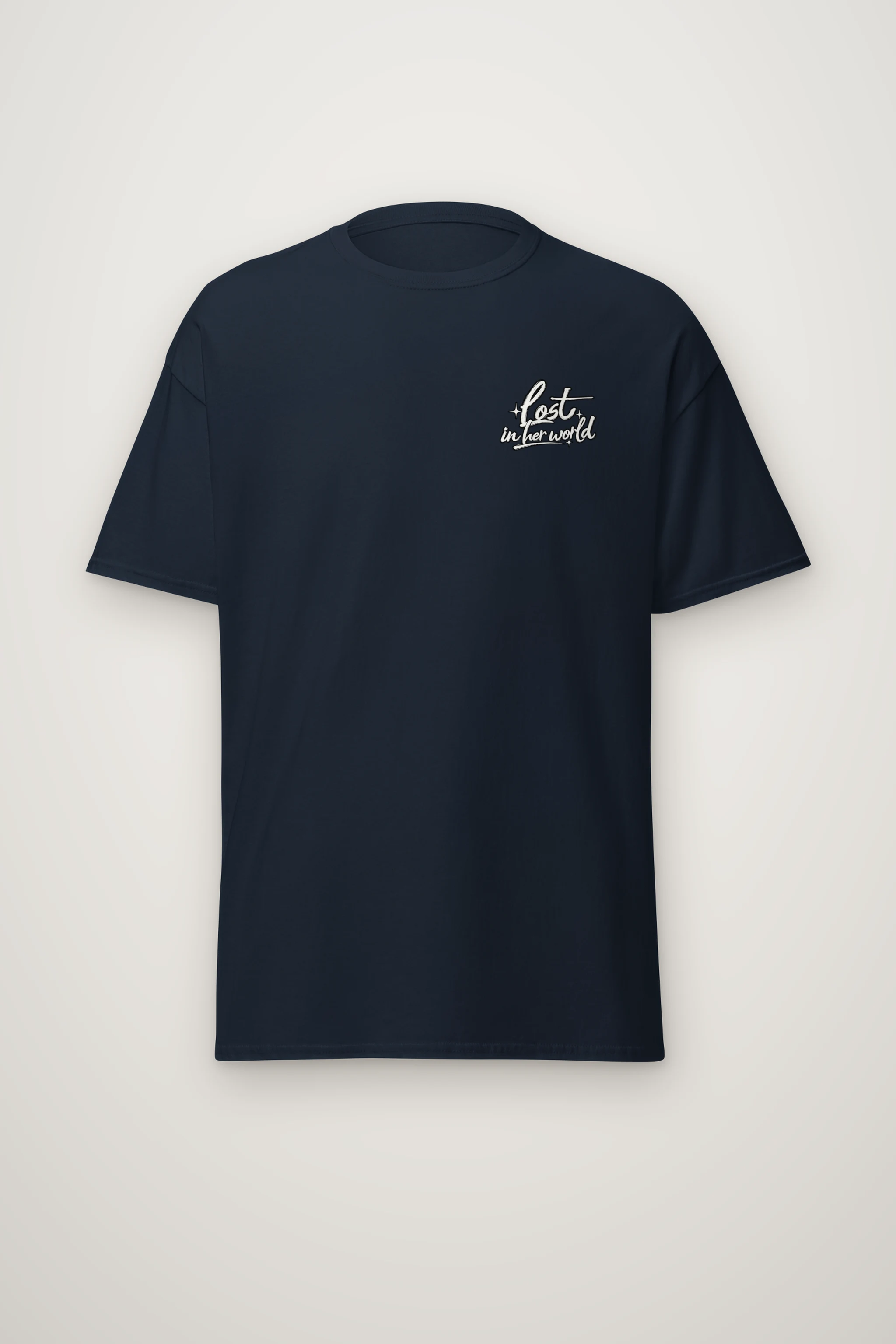 "Lost In Her World" Heavyweight Unisex Crewneck T-shirt