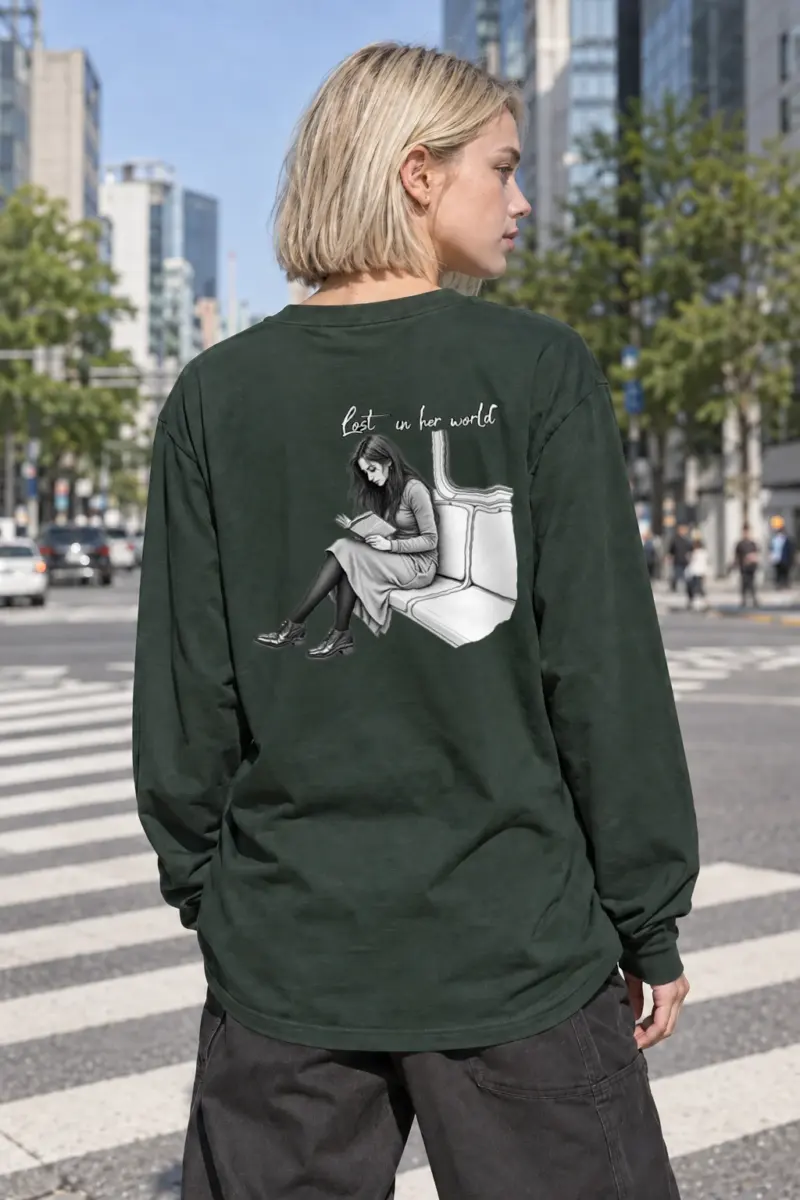 "Lost In Her World" Unisex Longsleeve T-shirt | Gildan 2400