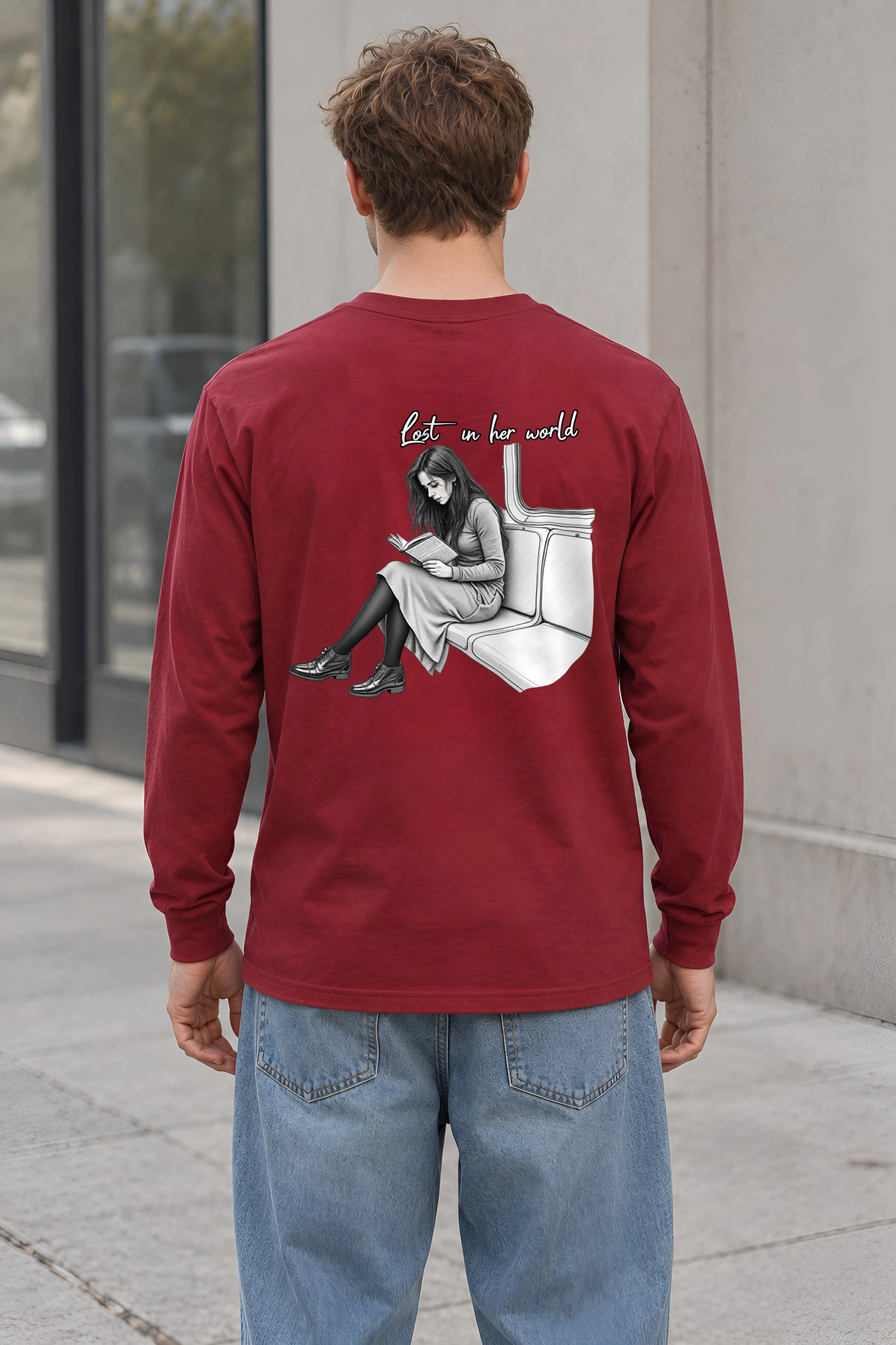 "Lost In Her World" Unisex Longsleeve T-shirt