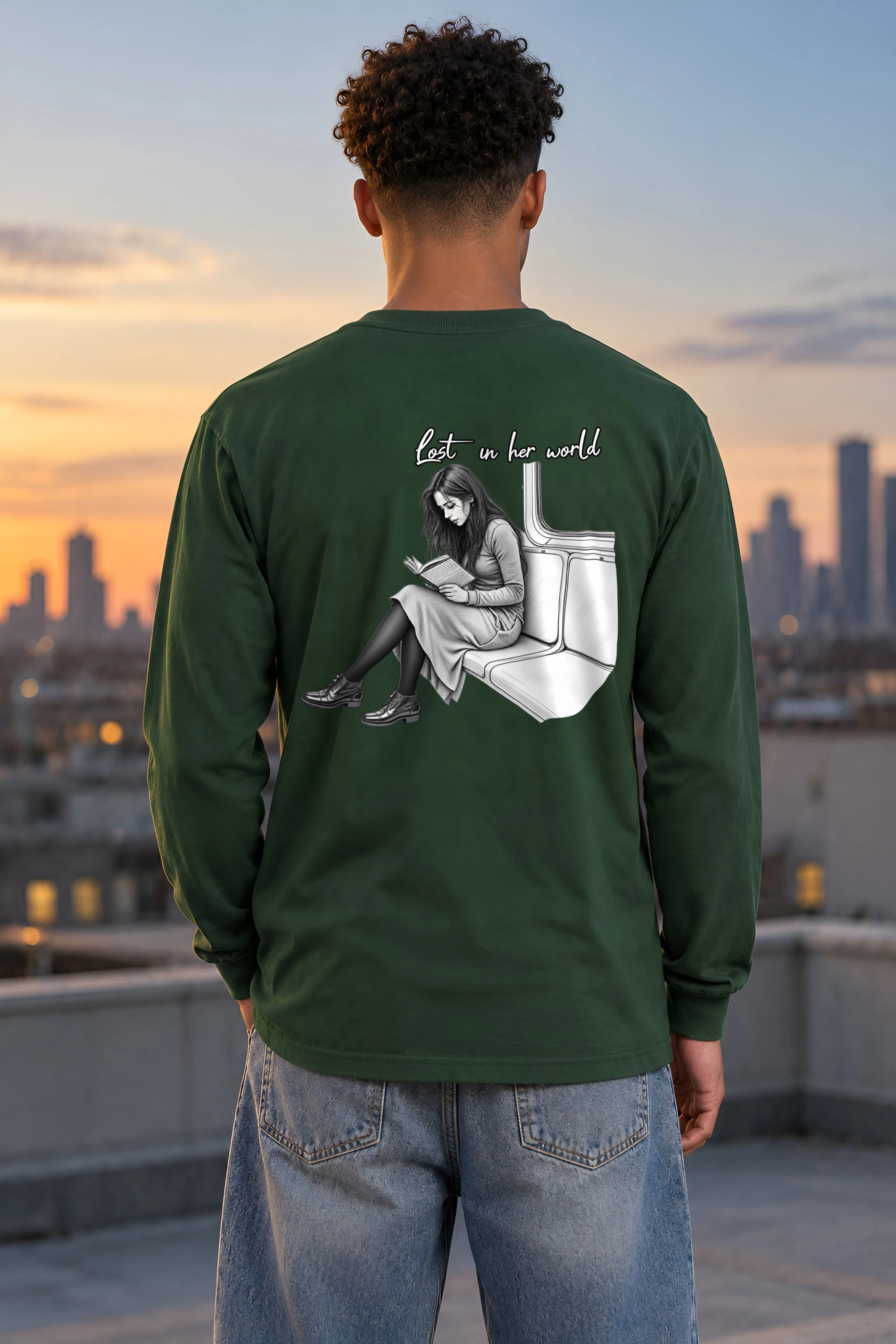 "Lost In Her World" Unisex Longsleeve T-shirt