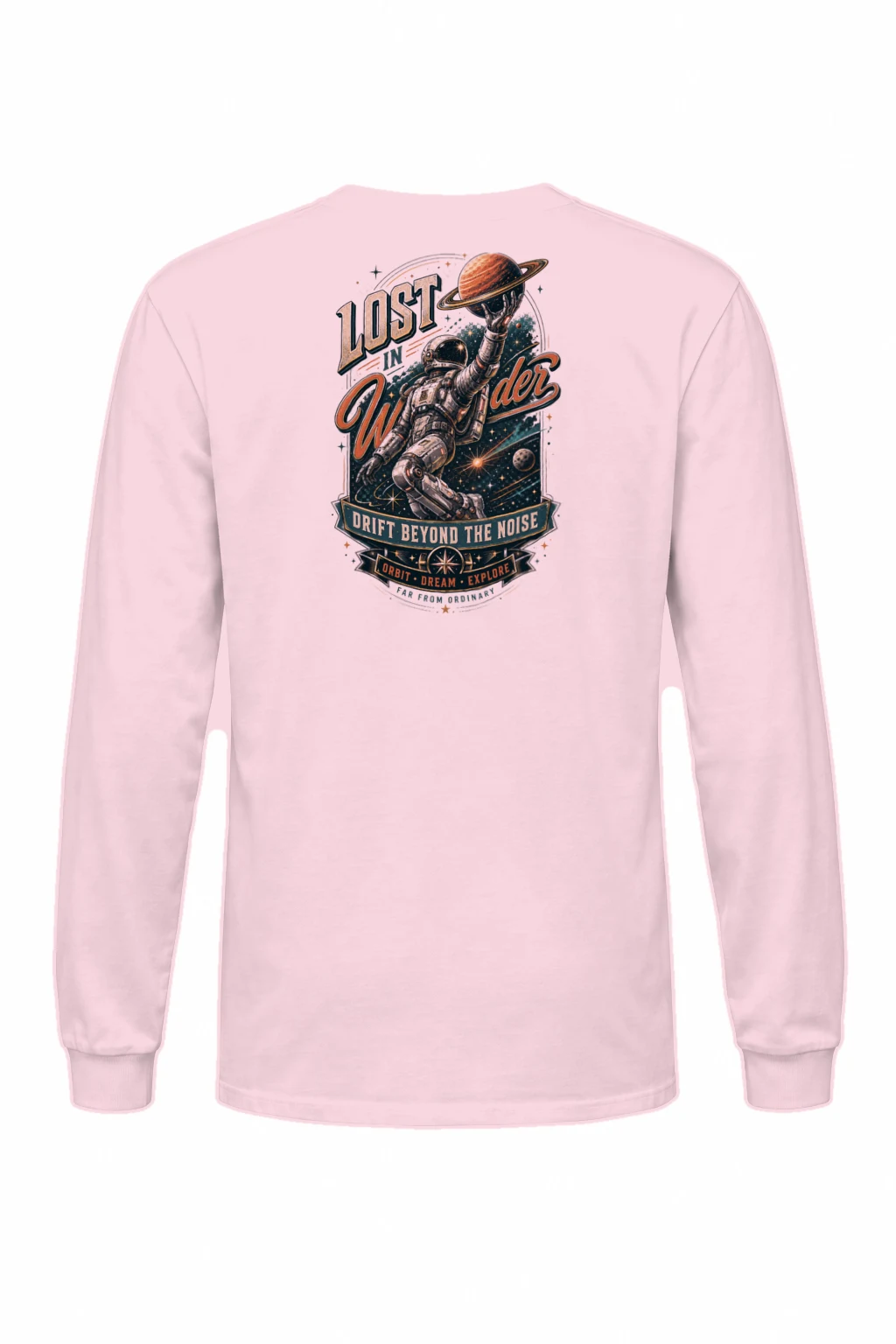 "Lost In Orbit" Unisex Longsleeve T-shirt | Gildan 2400