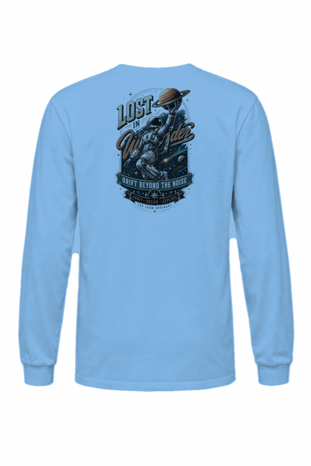 "Lost In Orbit" Unisex Longsleeve T-shirt | Gildan 2400