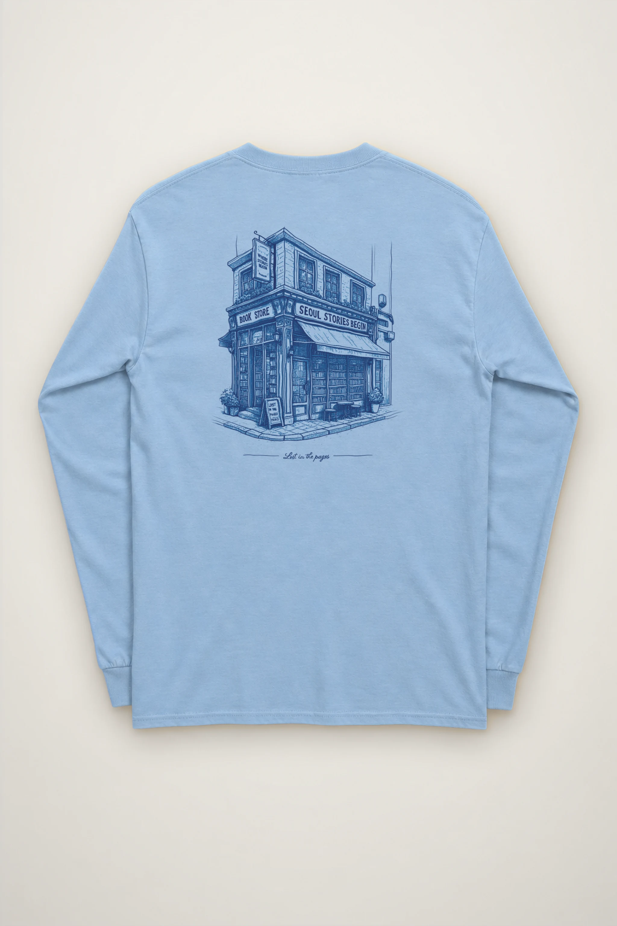 "Lost In The Pages" Unisex Longsleeve T-shirt