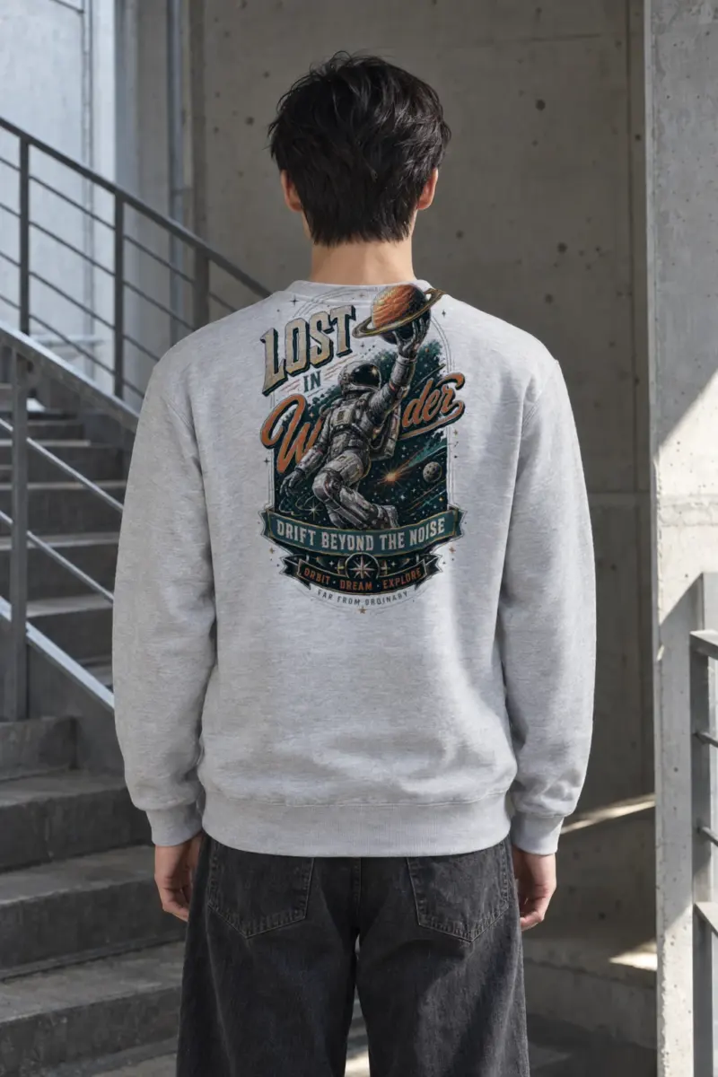 "Lost In Wonder" Heavy Blend Unisex Crewneck Sweatshirt