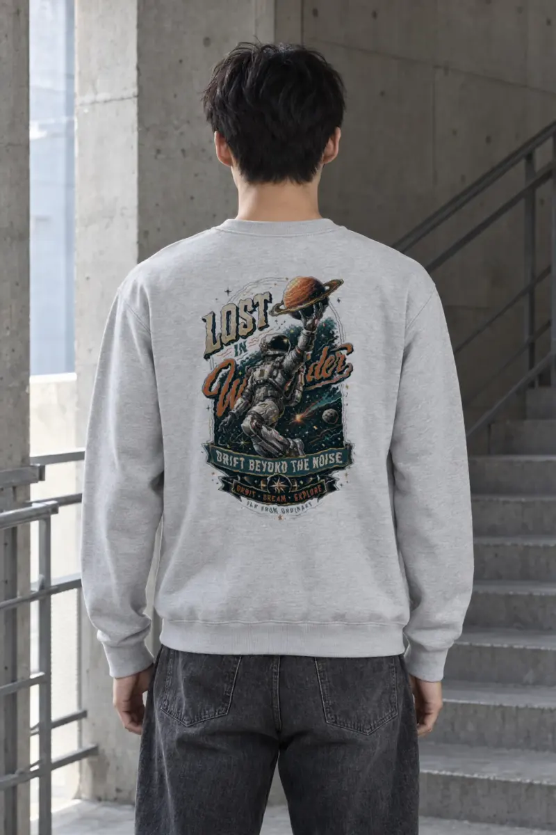 "Lost In Wonder" Heavy Blend Unisex Crewneck Sweatshirt