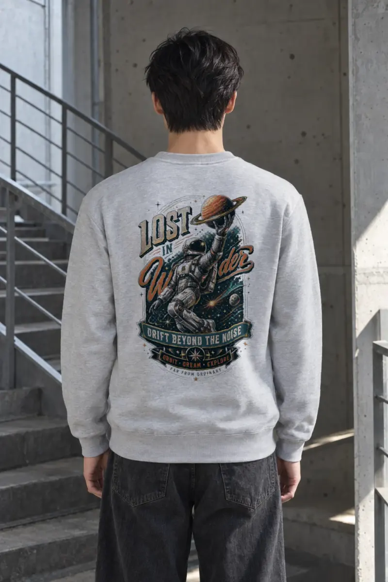 "Lost In Wonder" Heavy Blend Unisex Crewneck Sweatshirt
