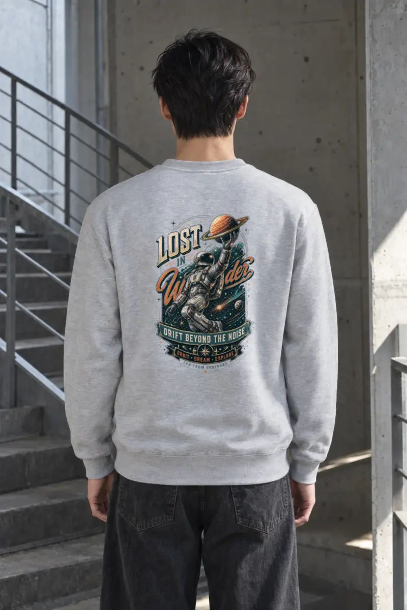 "Lost In Wonder" Heavy Blend Unisex Crewneck Sweatshirt