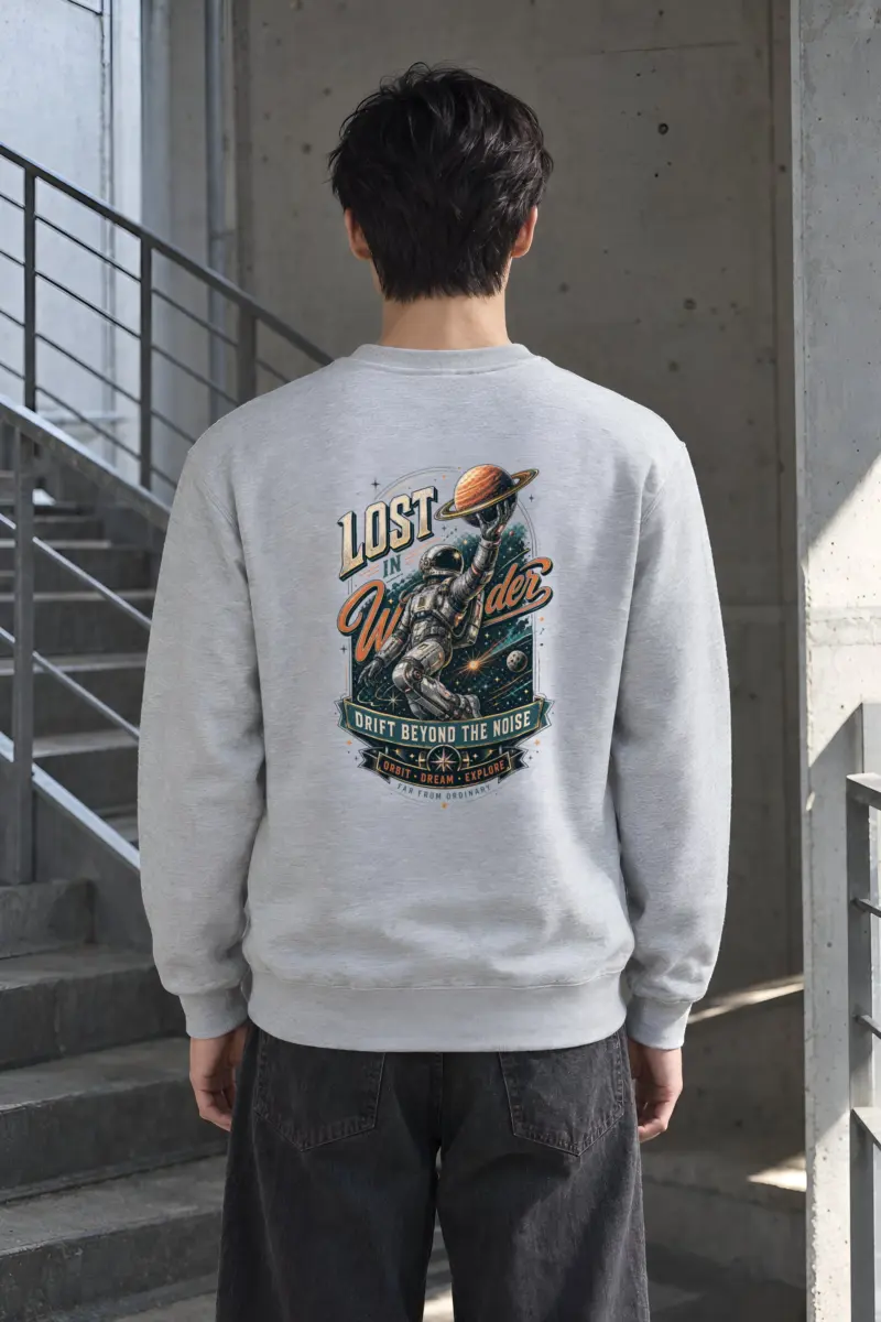 "Lost In Wonder" Heavy Blend Unisex Crewneck Sweatshirt