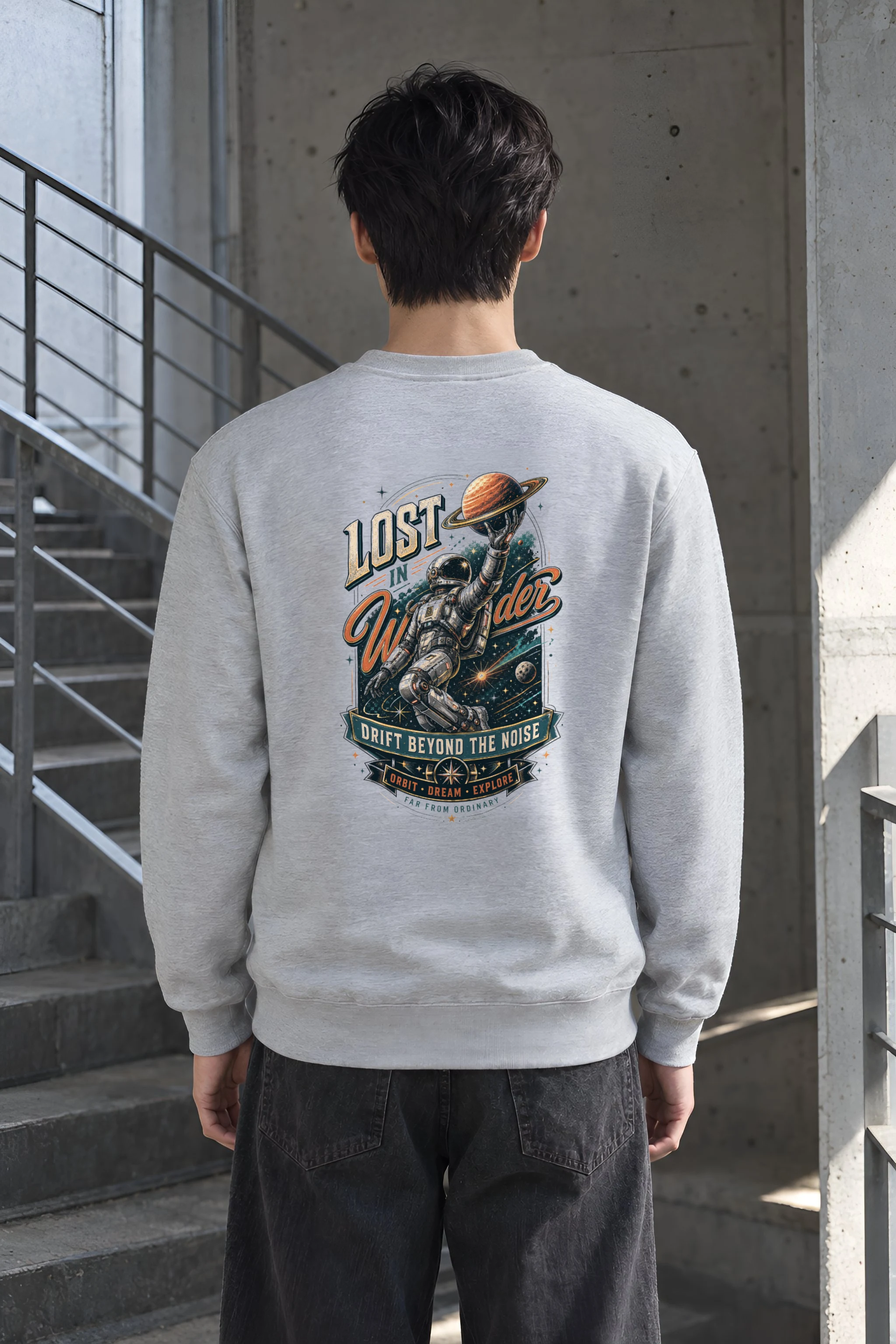 "Lost In Wonder" Heavy Blend Unisex Crewneck Sweatshirt