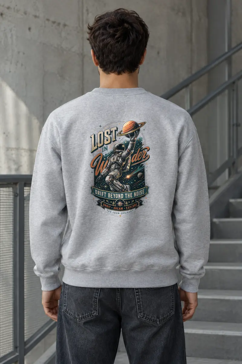 "Lost In Wonder" Heavy Blend Unisex Crewneck Sweatshirt