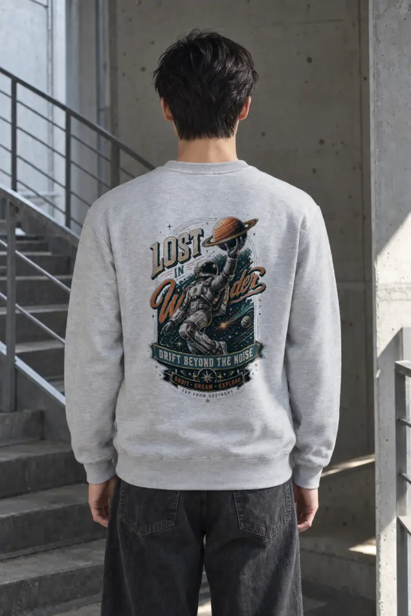 "Lost In Wonder" Heavy Blend Unisex Crewneck Sweatshirt
