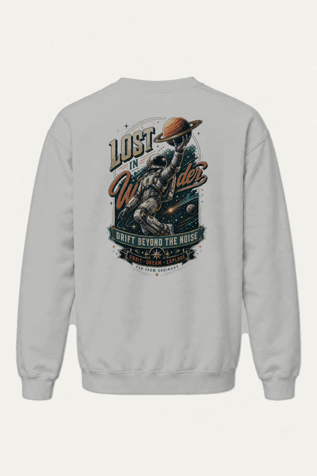 "Lost In Wonder" Heavy Blend Unisex Crewneck Sweatshirt | Gildan 18000