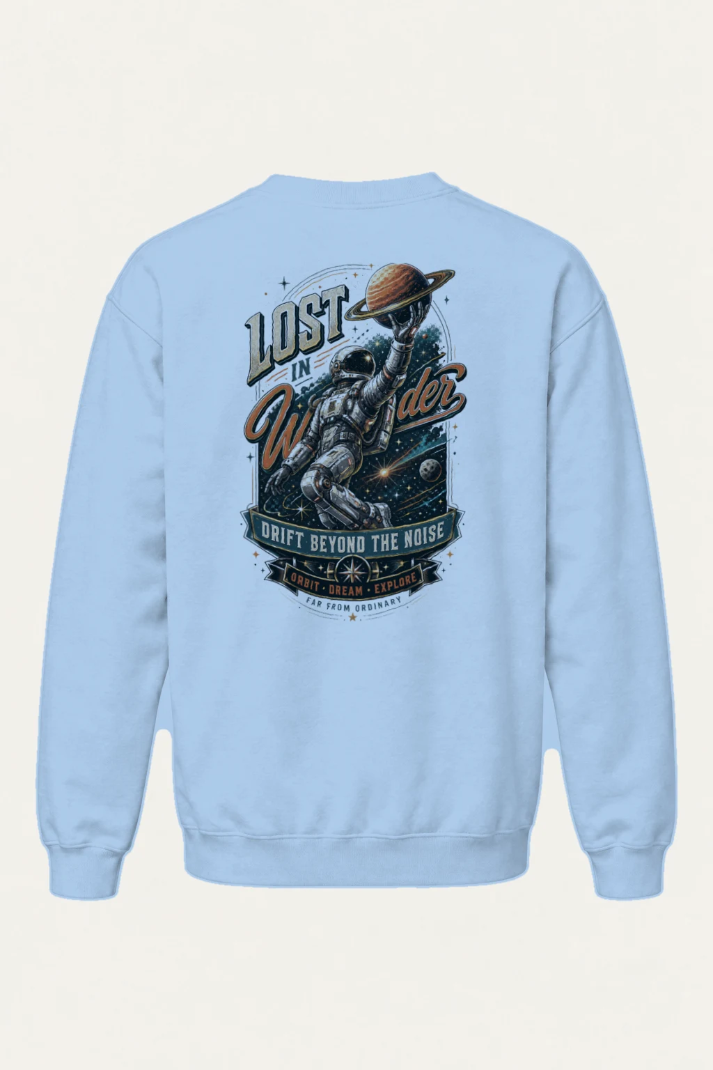 "Lost In Wonder" Heavy Blend Unisex Crewneck Sweatshirt | Gildan 18000