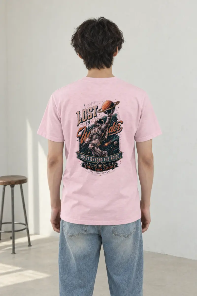 "Lost In Wonder" Heavyweight Unisex Crewneck T-shirt