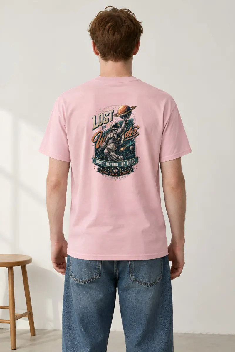 "Lost In Wonder" Heavyweight Unisex Crewneck T-shirt