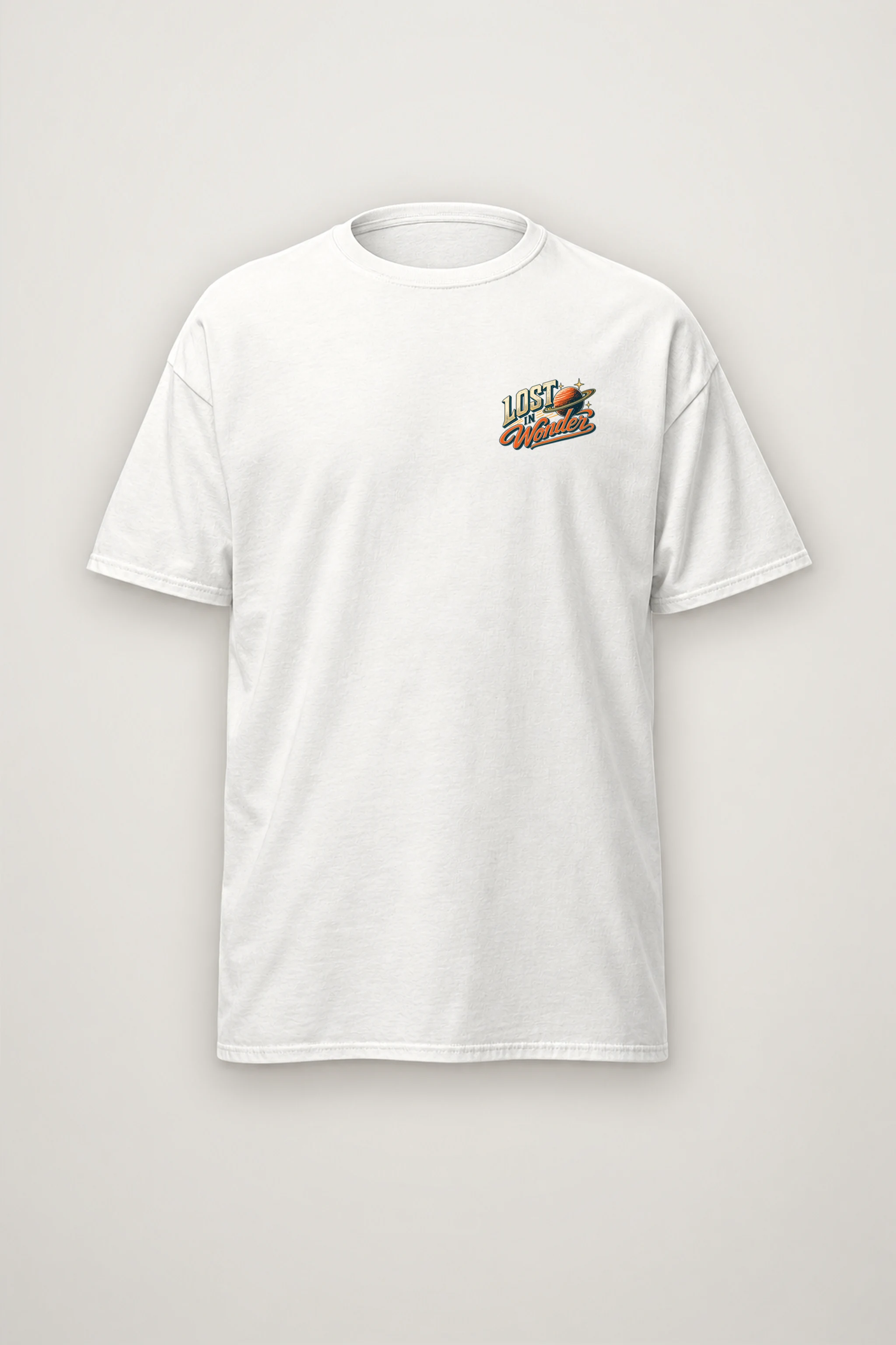"Lost In Wonder" Heavyweight Unisex Crewneck T-shirt