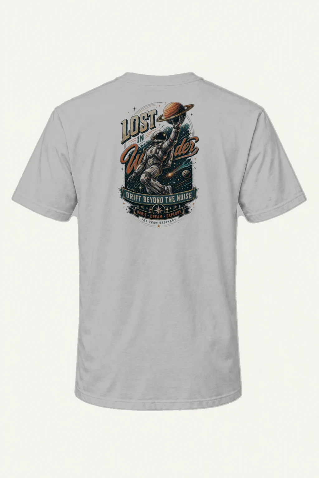"Lost In Wonder" Heavyweight Unisex Crewneck T-shirt | Gildan 5000