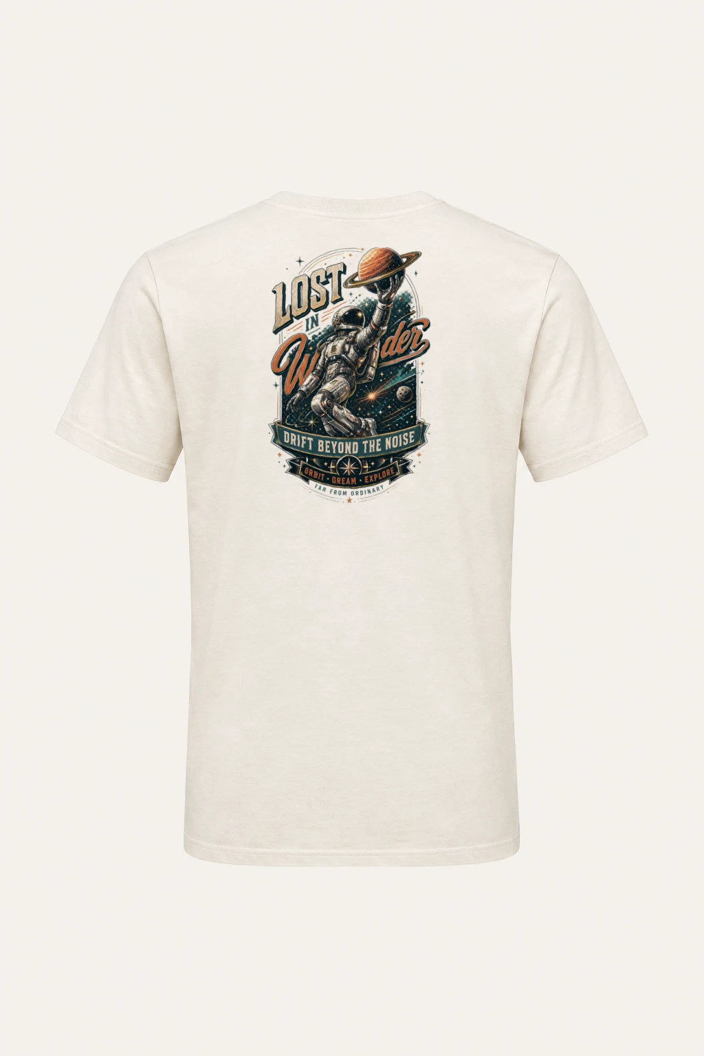 "Lost In Wonder" Heavyweight Unisex Crewneck T-shirt | Gildan 5000