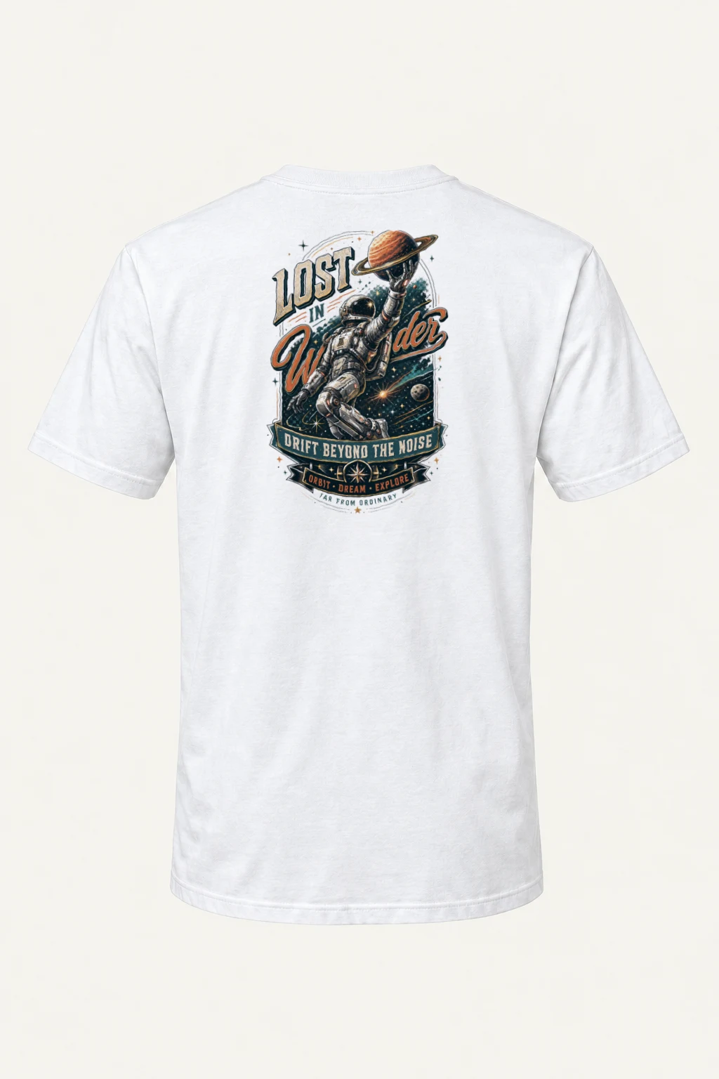 "Lost In Wonder" Heavyweight Unisex Crewneck T-shirt | Gildan 5000
