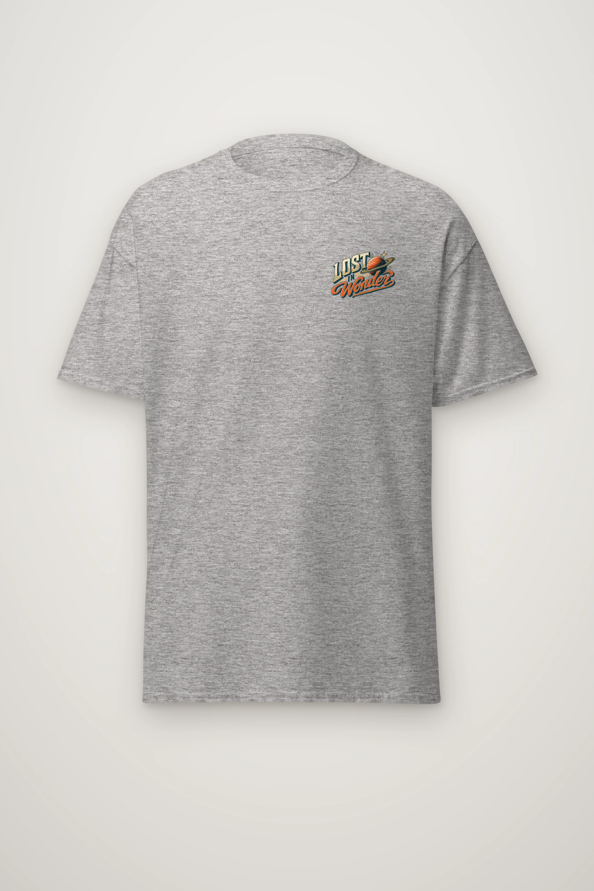 "Lost In Wonder" Heavyweight Unisex Crewneck T-shirt