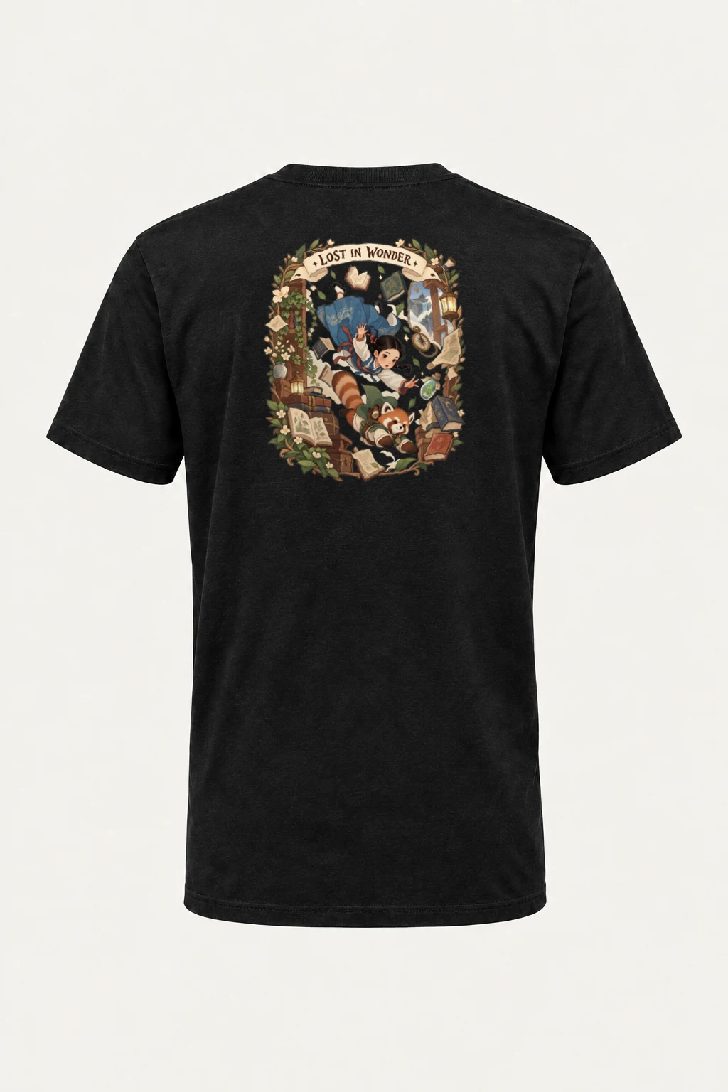 "Lost In Wonder" Heavyweight Unisex Crewneck T-shirt | Gildan 5000
