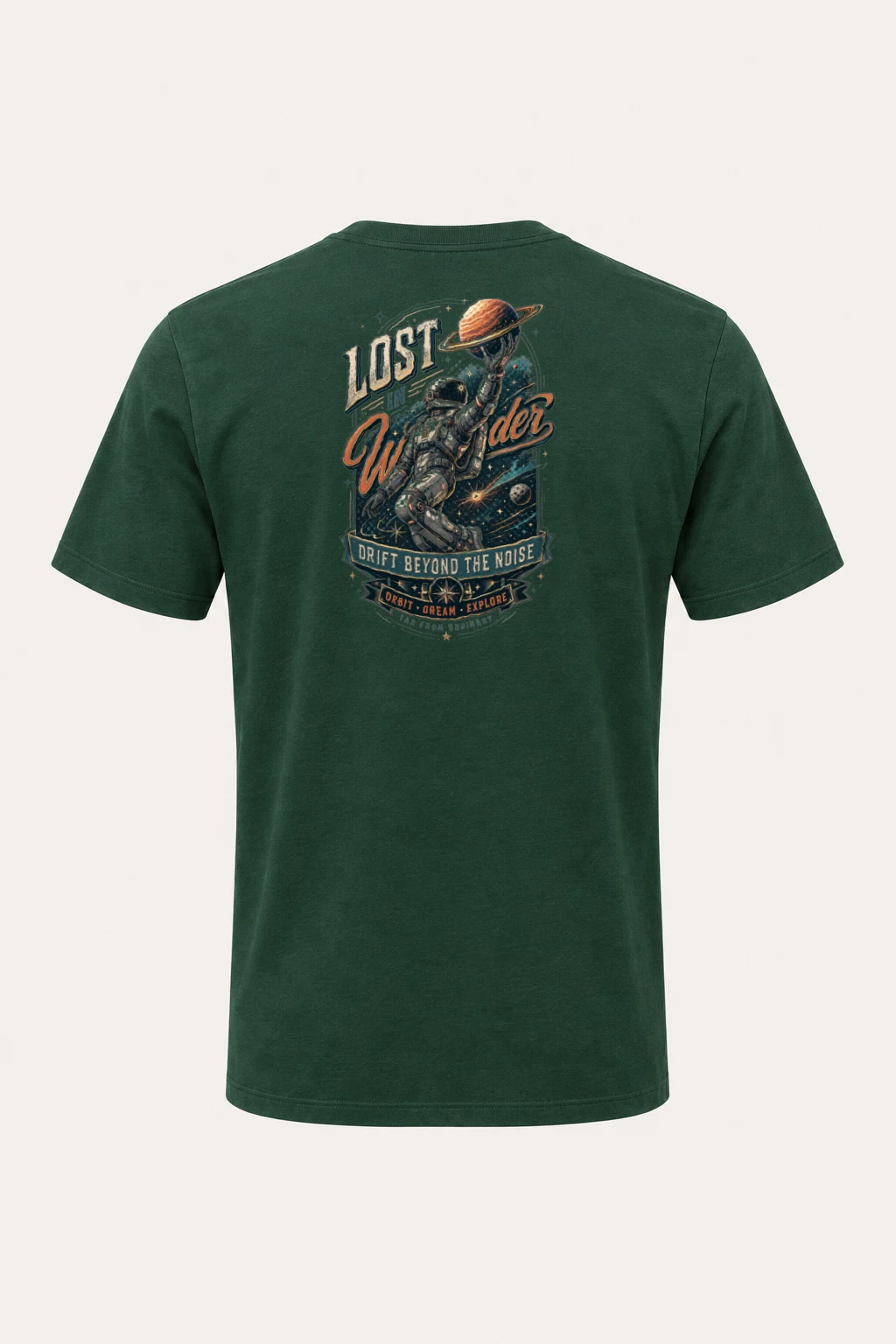 "Lost In Wonder" Heavyweight Unisex Crewneck T-shirt | Gildan 5000