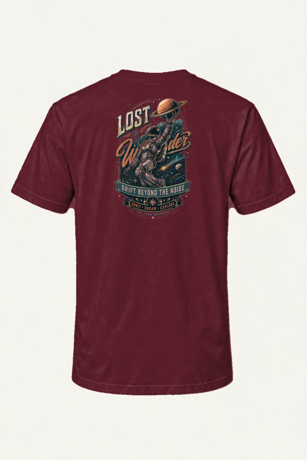 "Lost In Wonder" Heavyweight Unisex Crewneck T-shirt | Gildan 5000