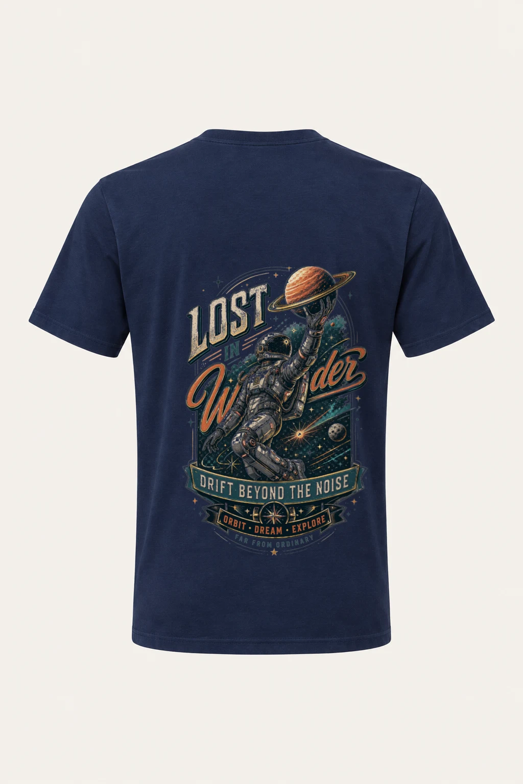 "Lost In Wonder" Heavyweight Unisex Crewneck T-shirt | Gildan 5000