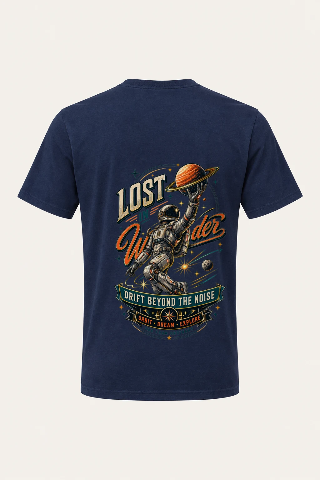 "Lost In Wonder" Heavyweight Unisex Crewneck T-shirt | Gildan 5000