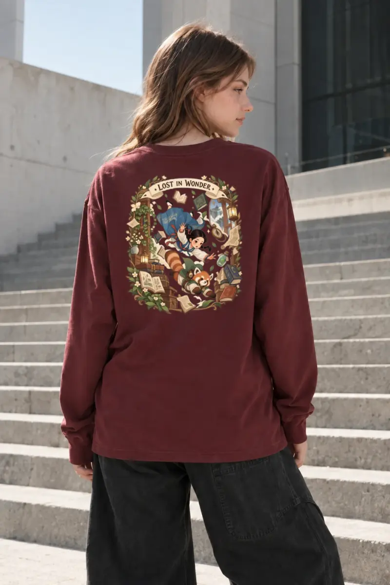 "Lost In Wonder" Unisex Longsleeve T-shirt | Gildan 2400