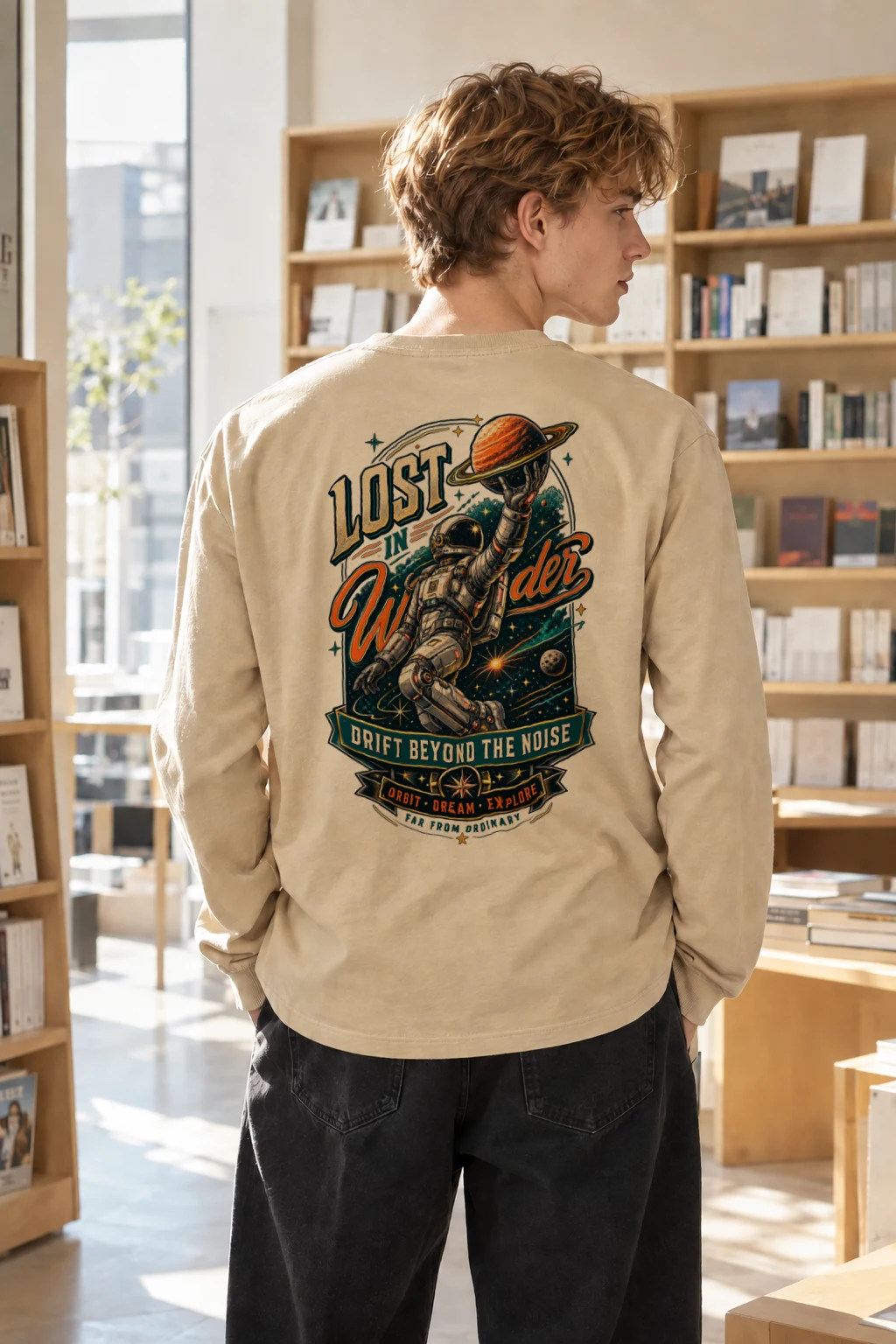 "Lost In Wonder" Unisex Longsleeve T-shirt | Gildan 2400