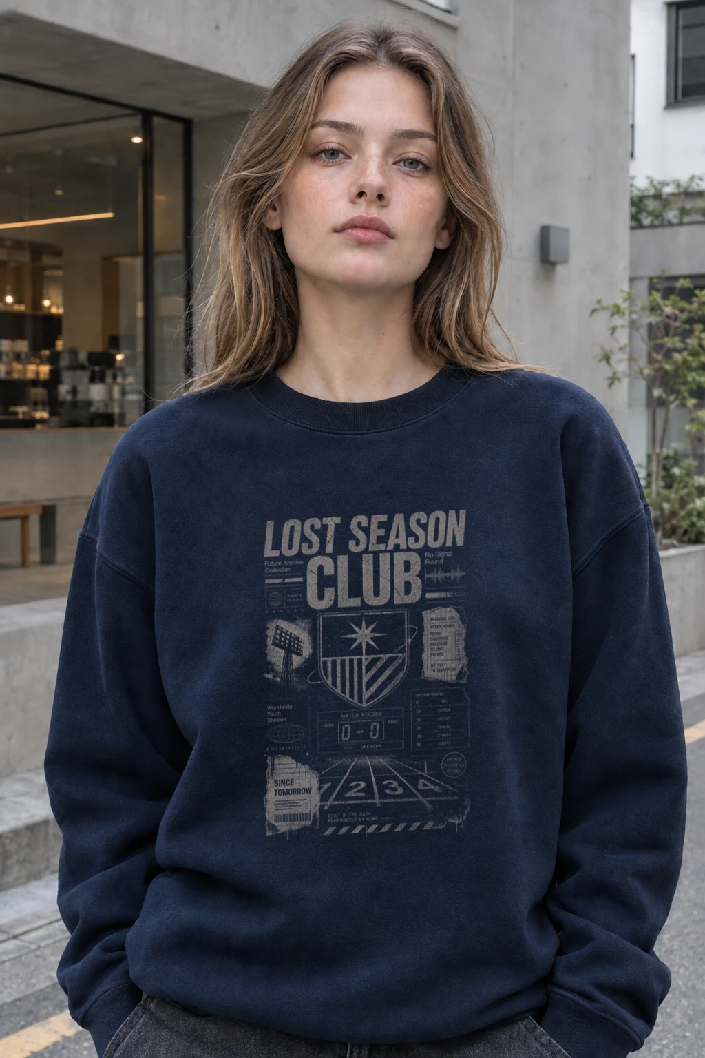 "Lost Season Club" Unisex Sponge Fleece Crewneck Sweatshirt | Bella + Canvas 3901